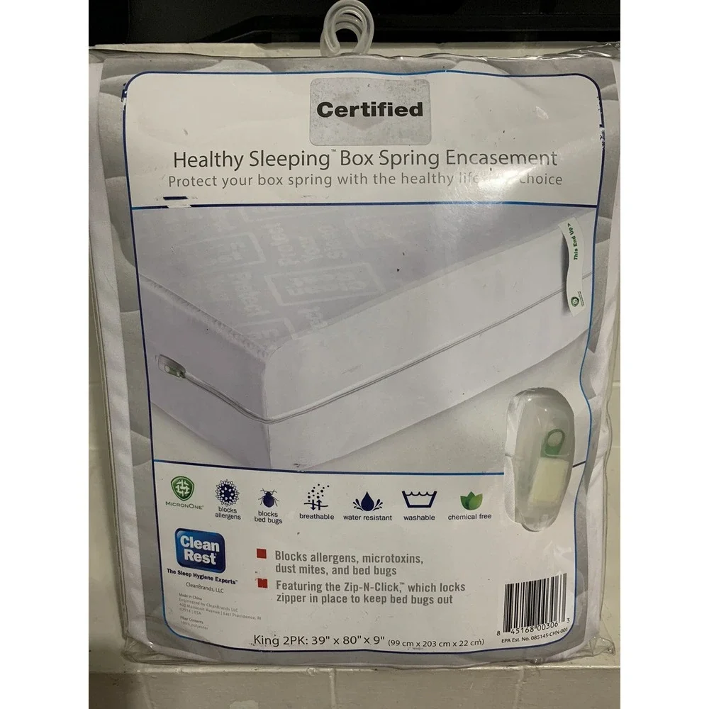 Clean Rest PRO Dust Mite Bed Bug Allergy Mattress Cover Protection Encasement K